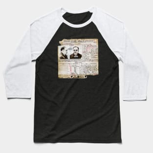 Al Capone Arrest Record, 1932 Baseball T-Shirt